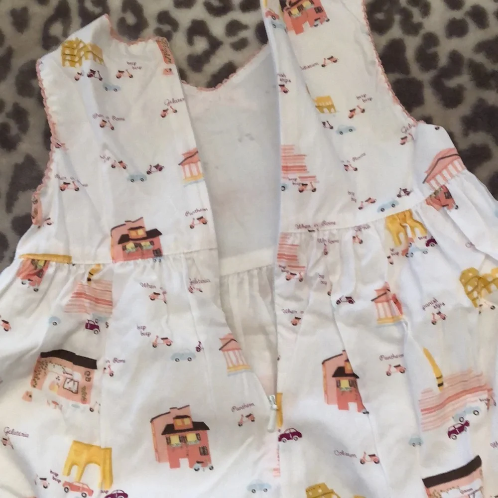 Gymboree White Travel Dress Size 12 - 18 months